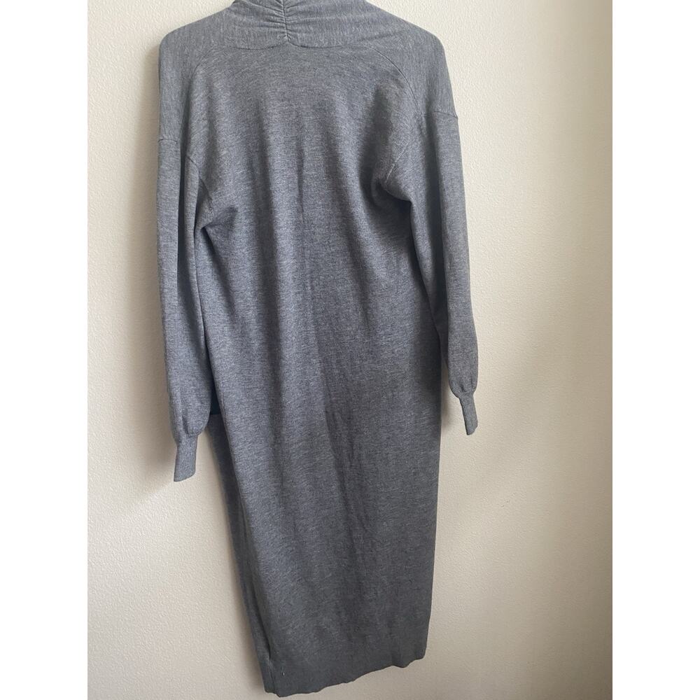 Express Wool Blend Open Front Duster Carigan Sweater Womens XS Gray - Picture 3 of 7